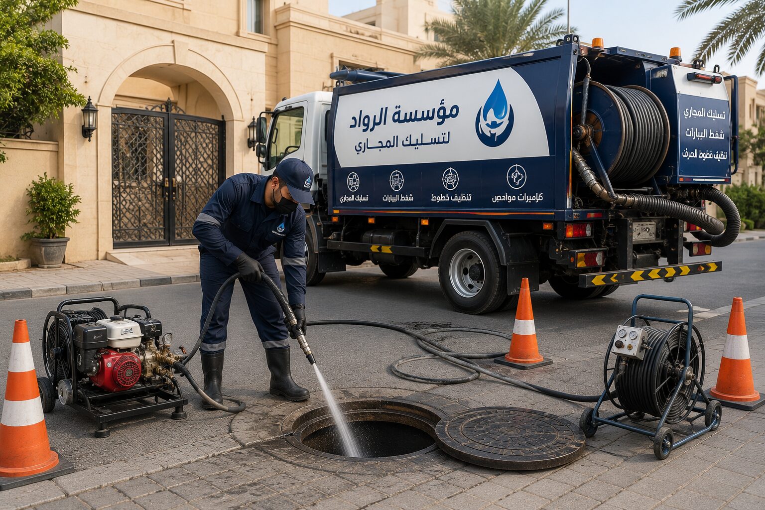 سيارة تسليك مجاري في اليرموك بالكويت
