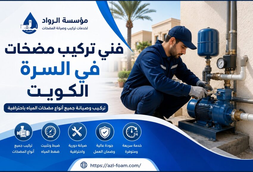 فني تركيب مضخات في سرة بالكويت..