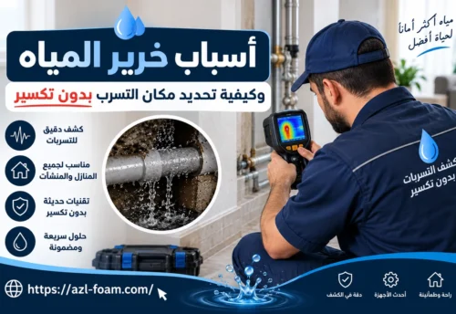 أسباب خرير المياه وكيفية تحديد مكان التسرب بدون تكسير