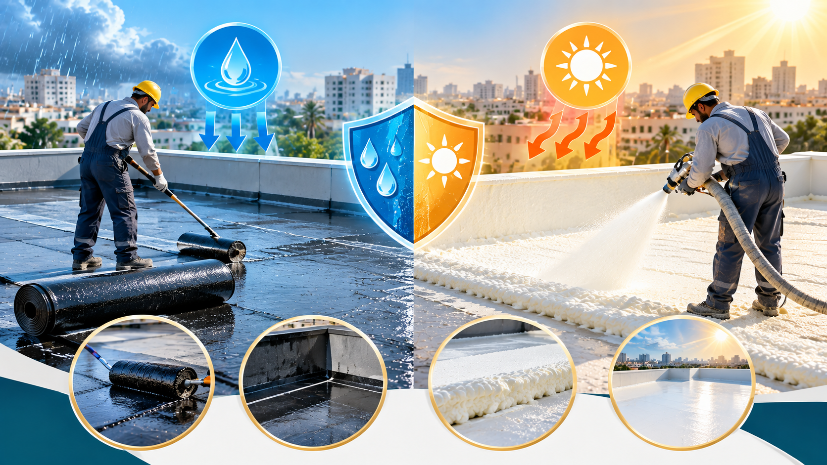 خدمات عزل الأسطح من الماء والحرارة