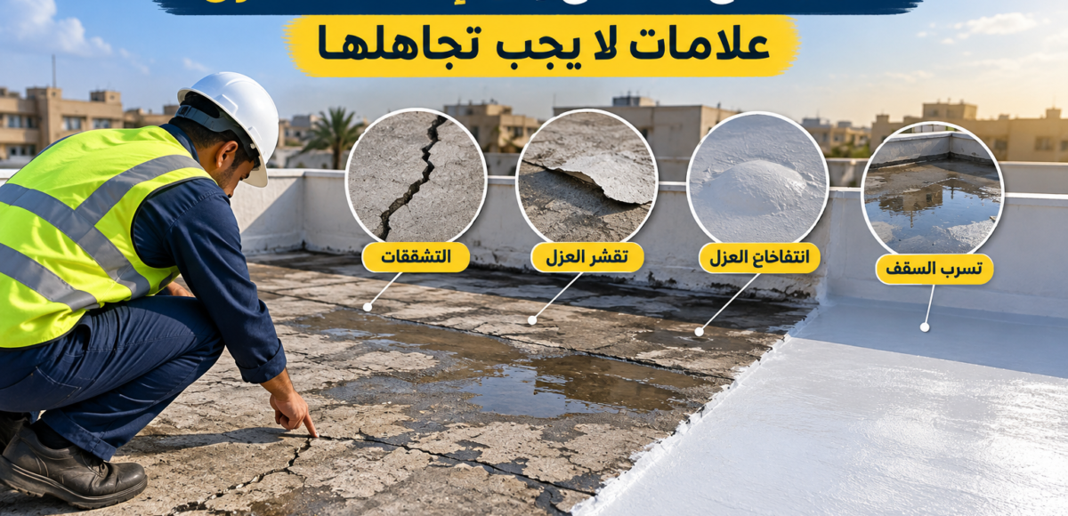 متى يحتاج السطح إلى إعادة العزل؟ علامات لا يجب تجاهلها